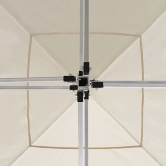 Partytent inklapbaar met wanden 2x2 m aluminium cr&egrave;me