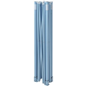 Partytent met 3 zijwanden inklapbaar 280x410x315 cm staal wit