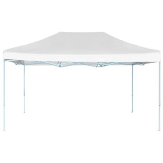 Partytent inklapbaar 280x410x315 cm staal wit