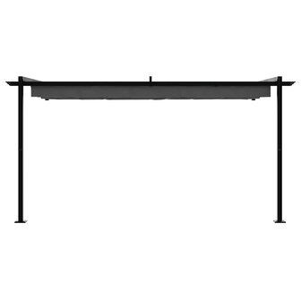 Wandgemonteerde Pergola Antraciet Staal