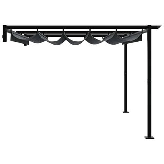 Wandgemonteerde Pergola Antraciet Staal