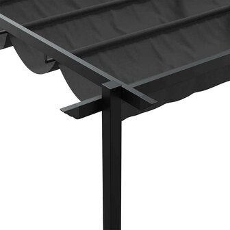 Wandgemonteerde Pergola Antraciet Staal