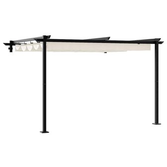 Wandgemonteerde Pergola Cr&egrave;me Staal