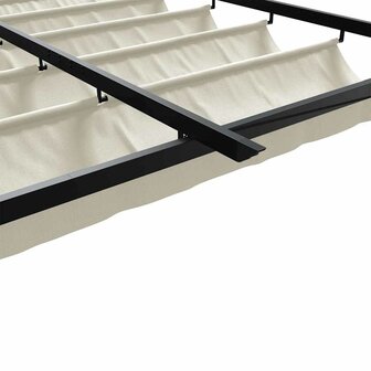 Wandgemonteerde Pergola Cr&egrave;me Staal