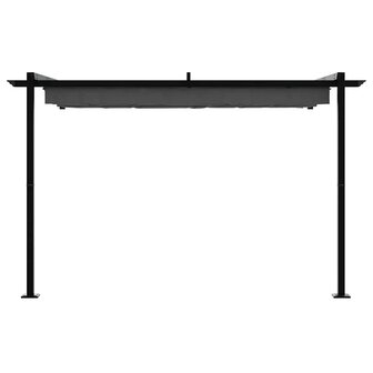 Wandgemonteerde Pergola Antraciet Staal