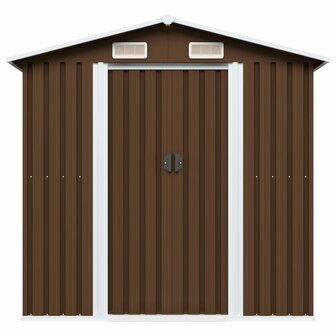 Tuinberging 204x132x186 cm staal bruin
