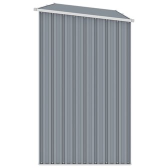 Brandhoutschuur 245x98x159 cm gegalvaniseerd staal grijs