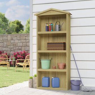 Tuinschuur 87x33x222 cm ge&iuml;mpregneerd grenenhout