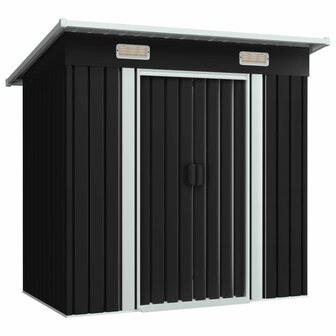 Tuinschuur staal antraciet