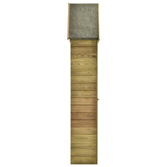 Tuinschuur met deur 69,5x32x178 cm ge&iuml;mpregneerd grenenhout