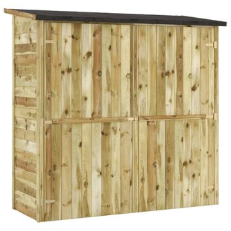 Tuinschuur 182x76x175 cm ge&iuml;mpregneerd grenenhout