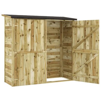 Tuinschuur 182x76x175 cm ge&iuml;mpregneerd grenenhout