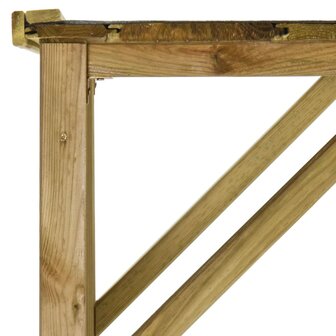 Tuinschuur 253x80x170 cm grenenhout