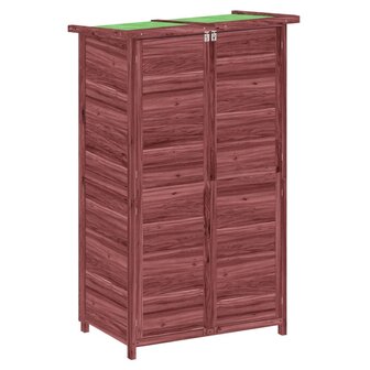 Tuinschuur 83x57x140 cm massief grenenhout mokkakleurig