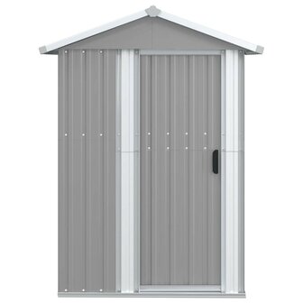 Tuinschuur 126x97,5x177 cm gegalvaniseerd staal grijs