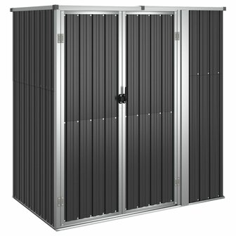 Tuinschuur 161x89x161 cm gegalvaniseerd staal antracietkleurig