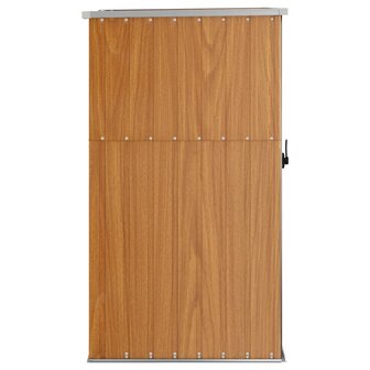 Tuinschuur 88x89x161 cm gegalvaniseerd staal bruin