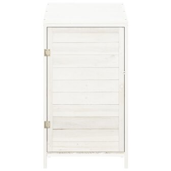 Tuinschuur 55x52x112 cm massief vurenhout wit
