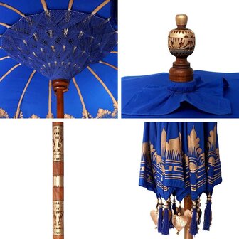 Balinese Parasol Blauw (210-220) x 260 cm