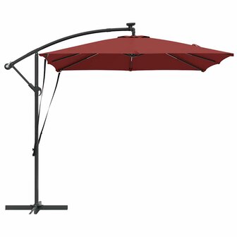 Cantilever Banana Parasol Terracotta 249 x 249 x 250 cm