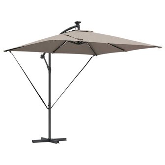 Cantilever Banana Parasol Taupe 249 x 249 x 250 cm