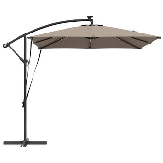 Cantilever Banana Parasol Taupe 249 x 249 x 250 cm