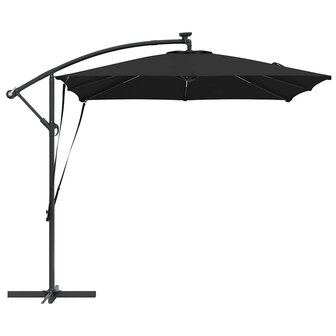 Cantilever Banana Parasol Zwart 249 x 249 x 250 cm