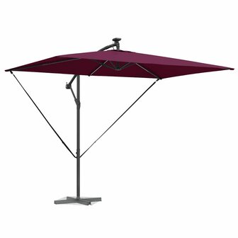 Cantilever Banana Parasol Bordeauxrood 294 x 200 x 254 cm