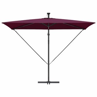Cantilever Banana Parasol Bordeauxrood 294 x 200 x 254 cm