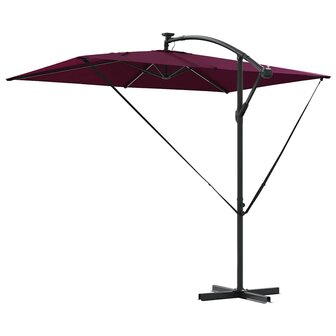 Cantilever Banana Parasol Bordeauxrood 294 x 200 x 254 cm