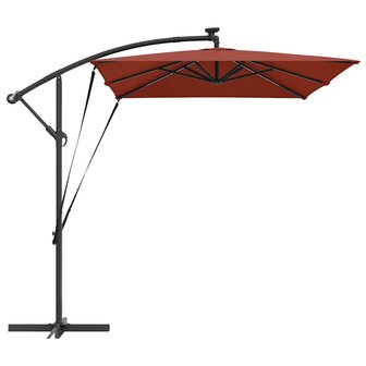 Cantilever Banana Parasol Terracotta 294 x 200 x 254 cm