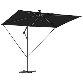 Cantilever Banana Parasol Zwart 294 x 200 x 254 cm