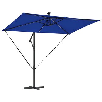 Cantilever Banana Parasol Blauw 294 x 200 x 254 cm