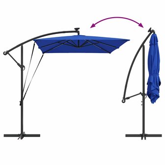 Cantilever Banana Parasol Blauw 294 x 200 x 254 cm