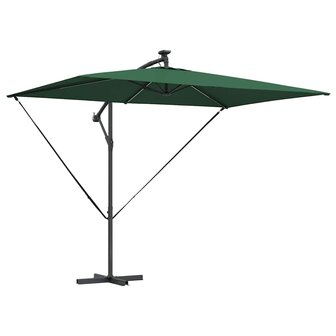 Cantilever Banana Parasol Groen 294 x 200 x 254 cm