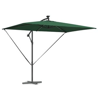 Cantilever Banana Parasol Groen 294 x 200 x 254 cm