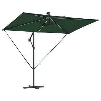 Cantilever Banana Parasol Groen 294 x 200 x 254 cm