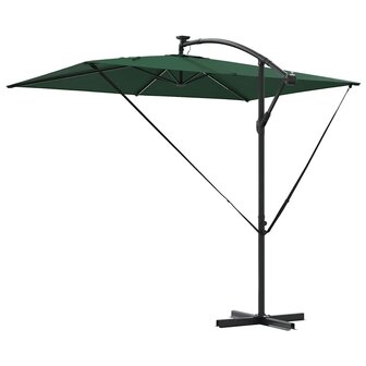 Cantilever Banana Parasol Groen 294 x 200 x 254 cm