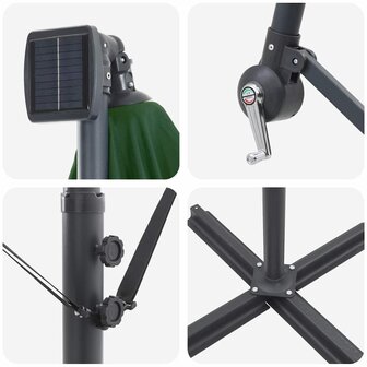 Cantilever Banana Parasol Groen 294 x 200 x 254 cm