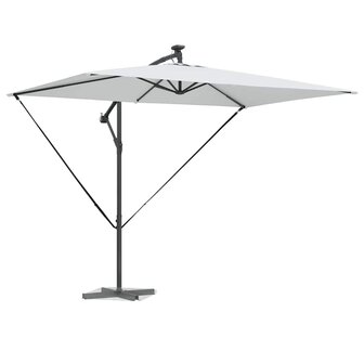 Cantilever Banana Parasol Zand 294 x 200 x 254 cm
