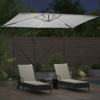 Cantilever Banana Parasol Zand 294 x 200 x 254 cm