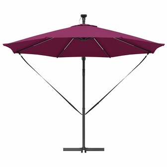 Cantilever Banana Parasol Bordeauxrood 294 x 294 x 248 cm