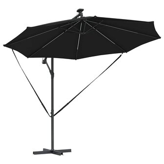 Cantilever Banana Parasol Zwart 294 x 294 x 248 cm