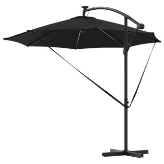 Cantilever Banana Parasol Zwart 294 x 294 x 248 cm