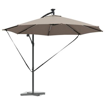 Cantilever Banana Parasol Taupe 294 x 294 x 248 cm