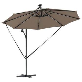 Cantilever Banana Parasol Taupe 294 x 294 x 248 cm