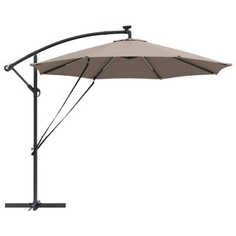 Cantilever Banana Parasol Taupe 294 x 294 x 248 cm