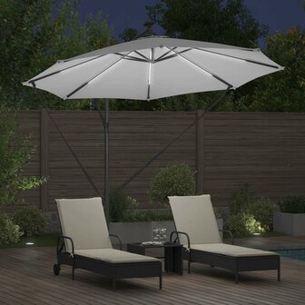 Cantilever Banana Parasol Zand 294 x 294 x 248 cm