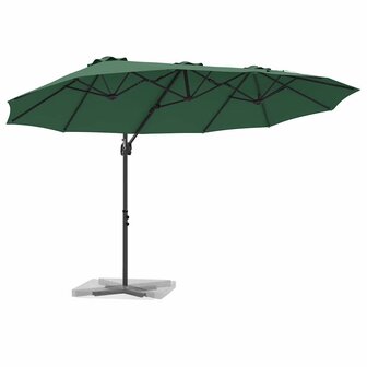 Tuin Cantilever Parasol Groen 372 x 198 x 243 cm
