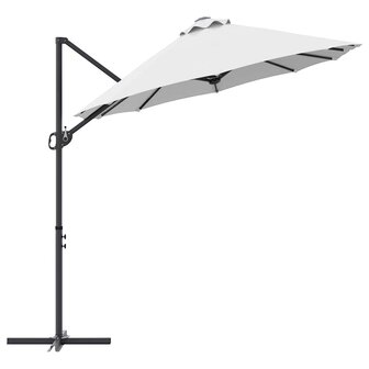 Tuin Cantilever Parasol Zand 372 x 198 x 243 cm